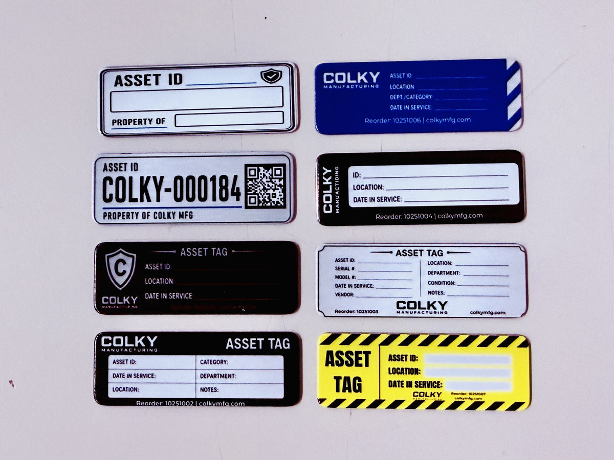 UV-printed asset tag