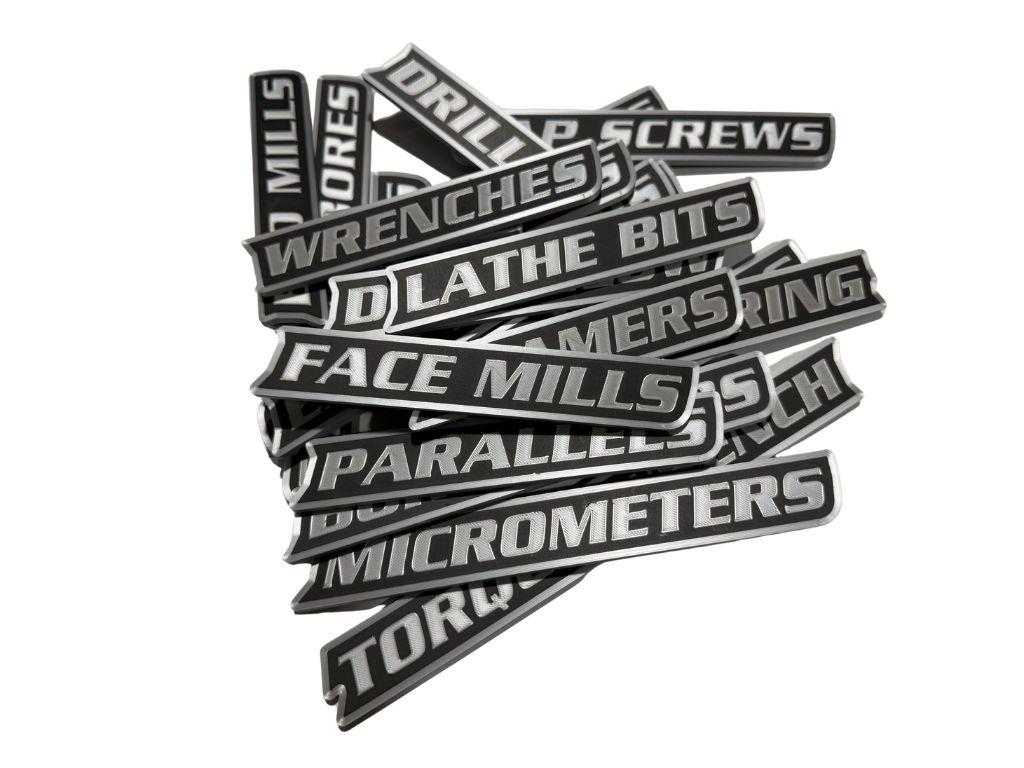Machine shop label set