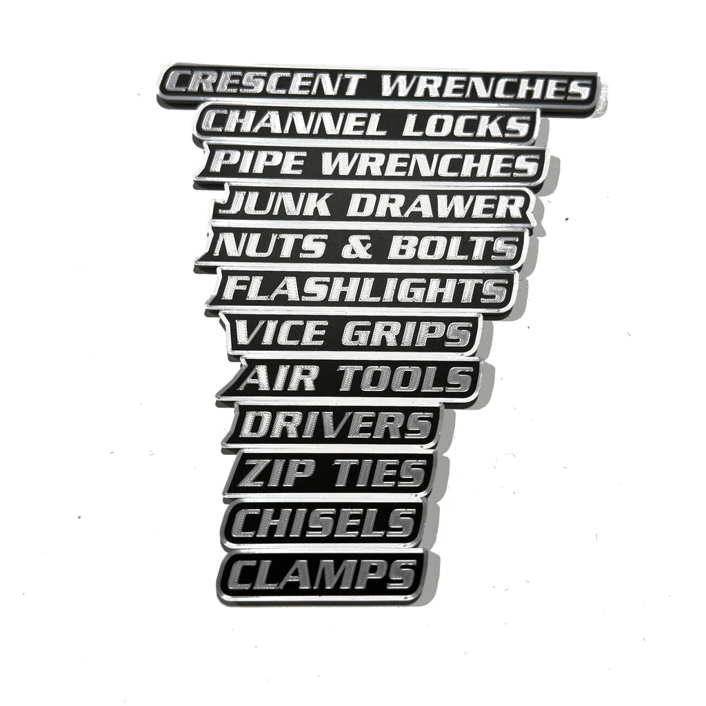 Full shop set toolbox labels