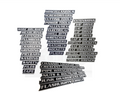 48-piece standard magnetic toolbox label set